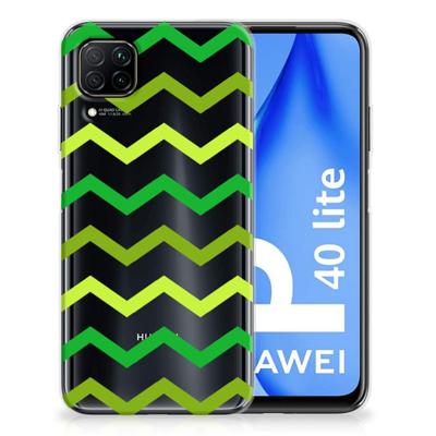 Huawei P40 Lite | TPU bumper | Zigzag Groen