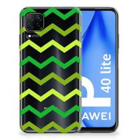 Huawei P40 Lite | TPU bumper | Zigzag Groen