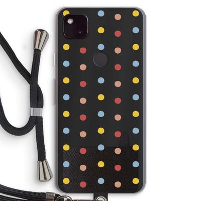 Bollen: Pixel 4a 5G Transparant Hoesje met koord