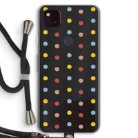 Bollen: Pixel 4a 5G Transparant Hoesje met koord