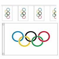 Olympische spelen versiering vlaggetjes pakket   -