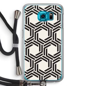Geometrisch patroon: Samsung Galaxy S6 Transparant Hoesje met koord