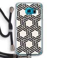 Geometrisch patroon: Samsung Galaxy S6 Transparant Hoesje met koord