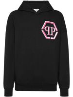 Philipp Plein hoodie à imprimé géométrique - Noir