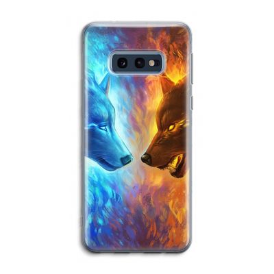 Fire & Ice: Samsung Galaxy S10e Transparant Hoesje