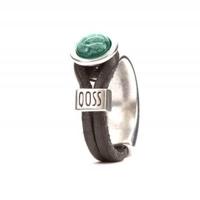Qoss Taupe Ring Gwen Groene Bol - Maat L