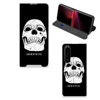 Mobiel BookCase Sony Xperia 1 III Skull Eyes