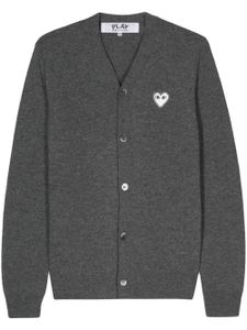 Comme Des Garçons Play cardigan en laine à patch cœur - Gris