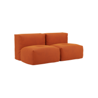 Soft Sofa Indoor - 2 Seater - Oransje - SACKit
