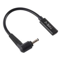 USB-C/type-C naar 4 0 x 1.35 mm voedings adapter oplader kabel