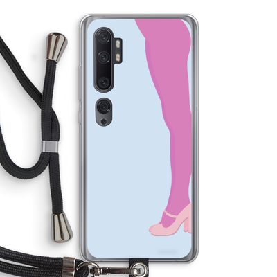 Pink panty: Xiaomi Mi Note 10 Transparant Hoesje met koord