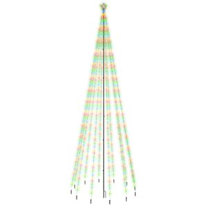 The Living Store LED Kerstboom - 732 Meerkleurige LEDs - 160 x 500 cm (ø x H) - Compact Ontwerp