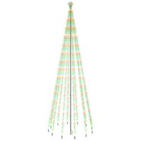 The Living Store LED Kerstboom - 732 Meerkleurige LEDs - 160 x 500 cm (ø x H) - Compact Ontwerp - thumbnail
