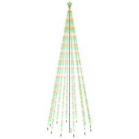 The Living Store LED Kerstboom - 732 Meerkleurige LEDs - 160 x 500 cm (ø x H) - Compact Ontwerp