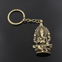 Ganesha sleutelhanger brons - Sleutelhangers - Spiritueelboek.nl - thumbnail