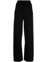 Alberta Ferretti pantalon en maille à coupe droite - Noir