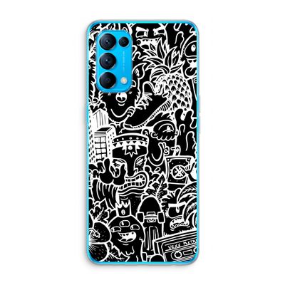 Vexx Black Mixtape: Oppo Find X3 Lite Transparant Hoesje