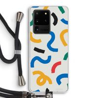 Illustratieve pop 2: Samsung Galaxy S20 Ultra Transparant Hoesje met koord