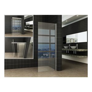 Wiesbaden Softclose 2.0 zijwand helder glas 110x200 cm