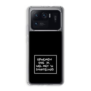 Schotelvod: Xiaomi Mi 11 Ultra Transparant Hoesje