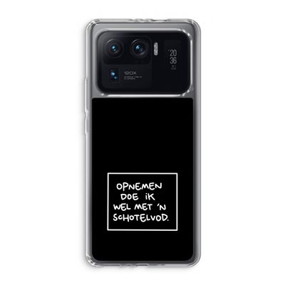 Schotelvod: Xiaomi Mi 11 Ultra Transparant Hoesje
