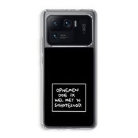 Schotelvod: Xiaomi Mi 11 Ultra Transparant Hoesje