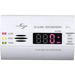 Protector C11-L Koolmonoxidemelder werkt op batterijen Detectie van Koolmonoxide