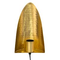 Clayre & Eef Wandlamp 16x7x25 cm Goudkleurig Metaal Muurlamp Goudkleurig Muurlamp - thumbnail