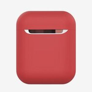 AirPods 1/2 hoesje Liquid series - Siliconen - Rood - Schokbestendig