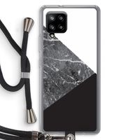 Combinatie marmer: Samsung Galaxy A42 5G Transparant Hoesje met koord