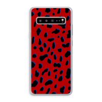 Red Leopard: Samsung Galaxy S10 5G Transparant Hoesje
