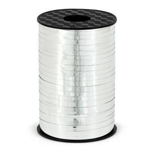 Sierlint kunststof - zilver - 5 mm x 225 meter - cadeaulint - hobbylint