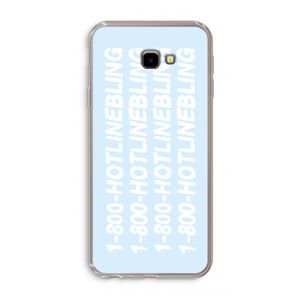 Hotline bling blue: Samsung Galaxy J4 Plus Transparant Hoesje