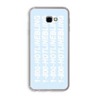 Hotline bling blue: Samsung Galaxy J4 Plus Transparant Hoesje