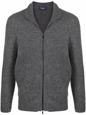 Drumohr cardigan à fermeture zippée - Gris