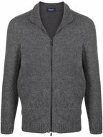 Drumohr cardigan à fermeture zippée - Gris