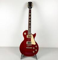 Andy Tielman Podium Gebruikte 1992 Gibson Les Paul Standard Wijn Rode Gitaar Incl. Koffer & Foto