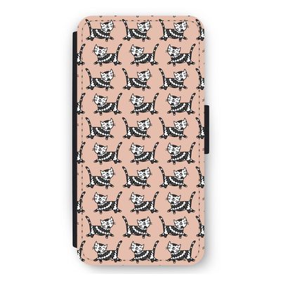 Zwarte poes: iPhone 11 Flip Hoesje