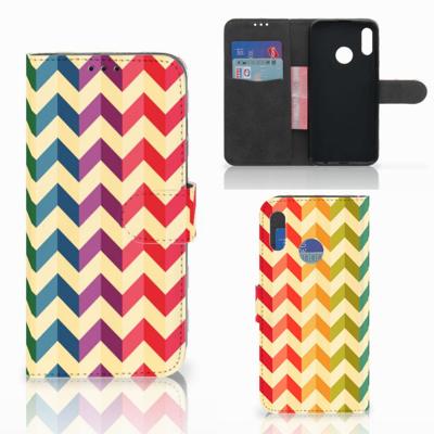 Honor 10 Lite | Telefoon Hoesje | Zigzag Multi Color Honor 10 Lite | Telefoon Hoesje | Zigzag Multi Color
