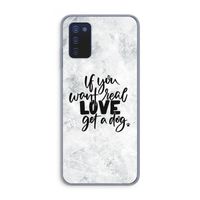 Partner in crime: Samsung Galaxy A03s Transparant Hoesje