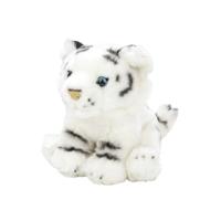 Nature Planet Pluche witte tijger knuffel - 18 cm - Dieren speelgoed knuffels