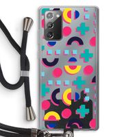 8-bit N°2: Samsung Galaxy Note 20 / Note 20 5G Transparant Hoesje met koord