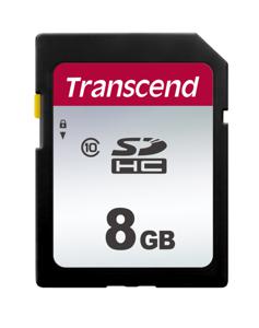 Transcend 300S flashgeheugen 8 GB SDHC NAND Klasse 10