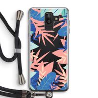 Tropisch: Samsung Galaxy J8 (2018) Transparant Hoesje met koord