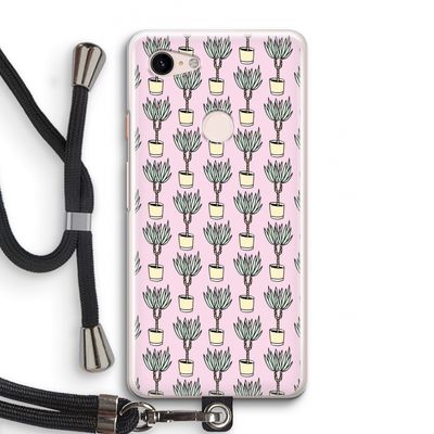 Boompje: Pixel 3 Transparant Hoesje met koord