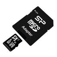 Silicon Power 16GB MicroSDHC Class10 UHS-1 incl. SD-adapter Zwart - thumbnail