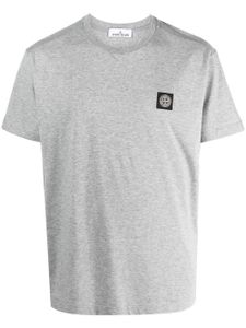 Stone Island t-shirt à patch logo - Gris