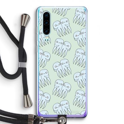 Octopussen: Huawei P30 Transparant Hoesje met koord