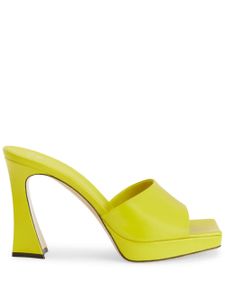 Giuseppe Zanotti sandales Solhene en cuir à plateforme - Jaune