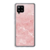 Roze marmer: Samsung Galaxy A42 5G Transparant Hoesje